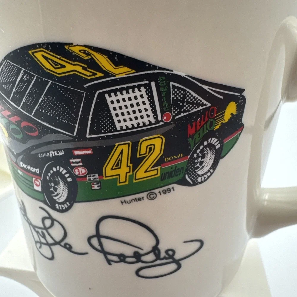 Kyle Petty Racing #42 Mellow Yellow Glassware Collection By‎ Hunter 1991 Vintage